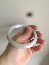 Load image into Gallery viewer, 58mm certified type A 100% Natural light purple white jadeite jade bangle AS8-0934
