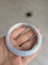 Load image into Gallery viewer, 54mm 100% natural type A certified light green/purple/red jadeite jade bangle AM2-1588
