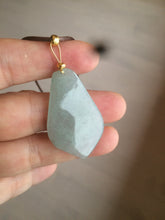 Load image into Gallery viewer, 100% Natural light green love pinky promise jadeite Jade pendant necklace AB80-4358 Best gift for valentines!
