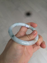 Load image into Gallery viewer, 54mm certified 100% natural type A green purple yellow round cut jadeite jade bangle AS4-0517
