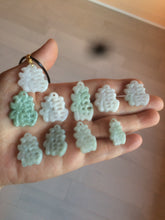 Load image into Gallery viewer, 100% Natural light green/white jadeite Jade blessed fortune pendant AF23
