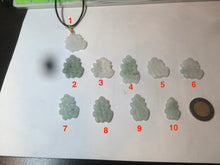 Load image into Gallery viewer, 100% Natural light green/white jadeite Jade blessed fortune pendant AF23
