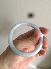 Load image into Gallery viewer, 54mm certified 100% natural type A green purple yellow round cut jadeite jade bangle AS4-0517
