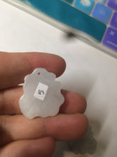 Load image into Gallery viewer, 100% Natural light green/white jadeite Jade blessed fortune pendant AF23
