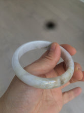 Load image into Gallery viewer, 57.7mm type A 100% Natural light purple white Jadeite Jade bangle AD69
