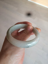 Load image into Gallery viewer, 54.7mm certified 100% natural type A light green/white/brown jadeite jade bangle X116-7753
