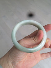 Load image into Gallery viewer, 54.7mm certified 100% natural type A light green/white/brown jadeite jade bangle X116-7753
