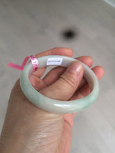 Load image into Gallery viewer, 53mm certified Type A 100% Natural green oval Jadeite Jade bangle AQ39-2695
