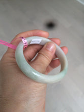 Load image into Gallery viewer, 53mm certified Type A 100% Natural green oval Jadeite Jade bangle AQ39-2695
