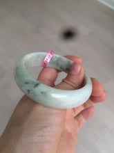 Load image into Gallery viewer, 55.2mm Type A 100% Natural green Jadeite Jade bangle AQ38
