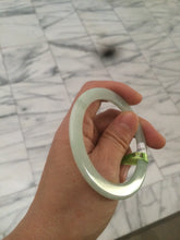 Load image into Gallery viewer, 54.3mm Certified Type A 100% Natural light green super thin style Jadeite bangle U59-6990
