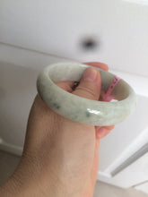 Load image into Gallery viewer, 55.2mm Type A 100% Natural green Jadeite Jade bangle AQ38

