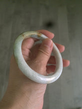 Load image into Gallery viewer, 59mm Certified Type A 100% Natural white/yellow/green Jadeite Jade bangle D59-0575
