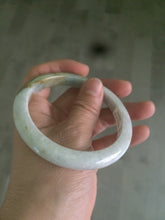 Load image into Gallery viewer, 59mm Certified Type A 100% Natural white/yellow/green Jadeite Jade bangle D59-0575
