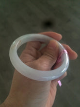 Load image into Gallery viewer, 56.7mm Certified Type A 100% Natural icy light green/orange  Jadeite Jade bangle A21-3146
