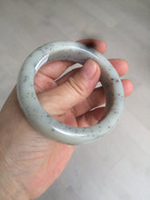 Load image into Gallery viewer, 52.8mm certified 100% Natural beige with black/brown flying dandelions Osmanthus fragrans cake nephrite Jade bangle HT56-5157
