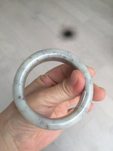 Load image into Gallery viewer, 52.8mm certified 100% Natural beige with black/brown flying dandelions Osmanthus fragrans cake nephrite Jade bangle HT56-5157
