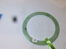 Load image into Gallery viewer, 56.9mm Certified Type A 100% Natural icy sunny green super thin style Jadeite bangle U59-6989
