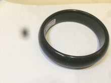 Load image into Gallery viewer, 52-56mm certified 100% Natural dark green/black nephrite Jade bangle group AH53
