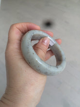 Load image into Gallery viewer, 52.8mm certified 100% Natural beige with black/brown flying dandelions Osmanthus fragrans cake nephrite Jade bangle HT56-5157
