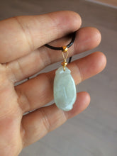 Load image into Gallery viewer, 100% natural type A icy white blessed melon Jadeite Jade pendant AF24
