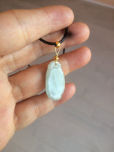 Load image into Gallery viewer, 100% natural type A icy white blessed melon Jadeite Jade pendant AF24
