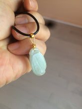 Load image into Gallery viewer, 100% natural type A icy white blessed melon Jadeite Jade pendant AF24
