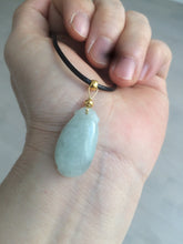 Load image into Gallery viewer, 100% natural type A icy white blessed melon Jadeite Jade pendant AF24
