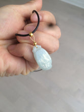 Load image into Gallery viewer, 100% natural type A icy white blessed melon Jadeite Jade pendant AF24
