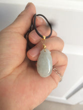 Load image into Gallery viewer, 100% natural type A icy white blessed melon Jadeite Jade pendant AF24

