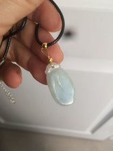Load image into Gallery viewer, 100% natural type A icy white blessed melon Jadeite Jade pendant AF24
