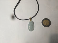 Load image into Gallery viewer, 100% natural type A icy white blessed melon Jadeite Jade pendant AF24
