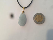 Load image into Gallery viewer, 100% natural type A icy white blessed melon Jadeite Jade pendant AF24
