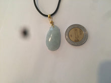 Load image into Gallery viewer, 100% natural type A icy white blessed melon Jadeite Jade pendant AF24
