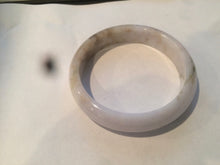 Load image into Gallery viewer, 57.7mm type A 100% Natural light purple white Jadeite Jade bangle AD69
