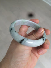 Load image into Gallery viewer, 58.6mm 100% natural type A certified sunny green/purple jadeite jade bangle AQ33-0735
