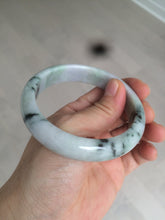 Load image into Gallery viewer, 58.6mm 100% natural type A certified sunny green/purple jadeite jade bangle AQ33-0735
