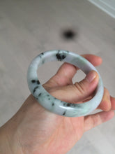 Load image into Gallery viewer, 58.6mm 100% natural type A certified sunny green/purple jadeite jade bangle AQ33-0735
