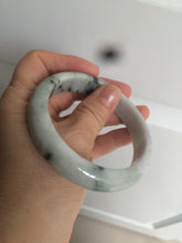 Load image into Gallery viewer, 58.6mm 100% natural type A certified sunny green/purple jadeite jade bangle AQ33-0735
