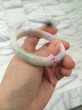 Load image into Gallery viewer, Certified 54.3mm Type A 100% Natural green/brown/purple Jadeite Jade bangle AY41
