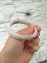 Load image into Gallery viewer, Certified 54.3mm Type A 100% Natural green/brown/purple Jadeite Jade bangle AY41
