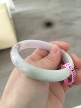 Load image into Gallery viewer, Certified 54.3mm Type A 100% Natural green/brown/purple Jadeite Jade bangle AY41
