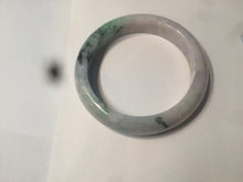 Load image into Gallery viewer, 53.7mm Certified Type A 100% Natural green/purple/brown Jadeite Jade bangle AR58-0523
