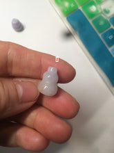 Load image into Gallery viewer, 100% natural type A 3D white/yellow/purple/brown Jadeite jade gourd ( 葫芦, 福禄) pendant AF31
