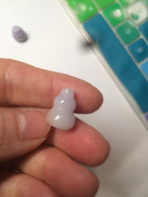 Load image into Gallery viewer, 100% natural type A 3D white/yellow/purple/brown Jadeite jade gourd ( 葫芦, 福禄) pendant AF31
