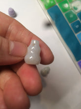 Load image into Gallery viewer, 100% natural type A 3D white/yellow/purple/brown Jadeite jade gourd ( 葫芦, 福禄) pendant AF31

