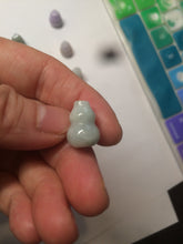 Load image into Gallery viewer, 100% natural type A 3D white/yellow/purple/brown Jadeite jade gourd ( 葫芦, 福禄) pendant AF31
