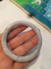 Load image into Gallery viewer, 54mm certified 100% natural type A green purple yellow round cut jadeite jade bangle AS4-0517

