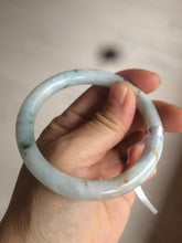 Load image into Gallery viewer, 54mm certified 100% natural type A green purple yellow round cut jadeite jade bangle AS4-0517
