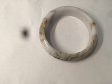Load image into Gallery viewer, 55mm type A 100% Natural light purple white Jadeite Jade bangle AM1
